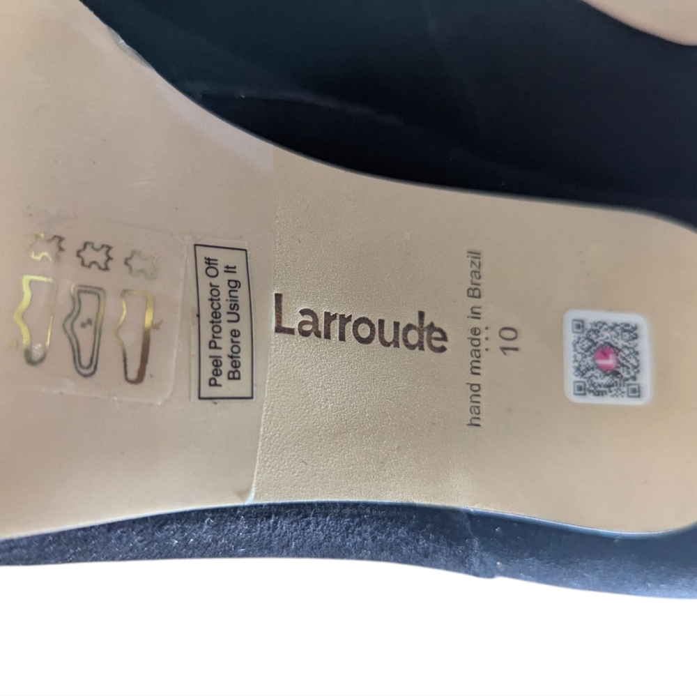 NEW..Larroudé's Mini Kate Elegant Black Ankle Boots...Size 10 - Picture 11 of 13